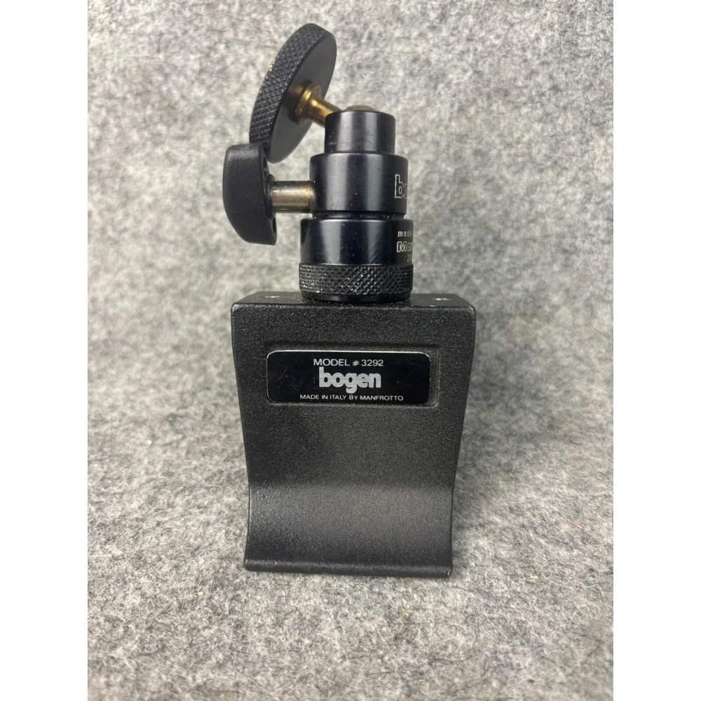 Bogen 3292 Window Pod with 3009 Ball Head Black Manfrotto Italy Clamp Mount